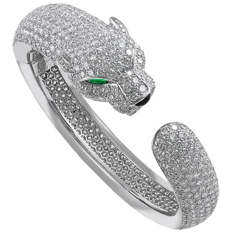 panthere cartier bracelet|cartier designed diamond panther bracelet.